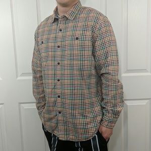 LL BEAN FLANNEL BUTTON UP CLASSIC VINTAGE